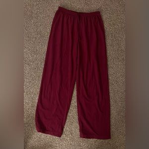 Medium wide leg cranberry pants
